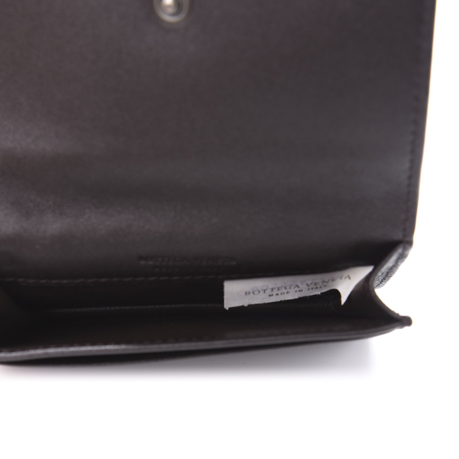 Bottega Veneta Nappa Intrecciato Card Holder Ebano 5 of 9