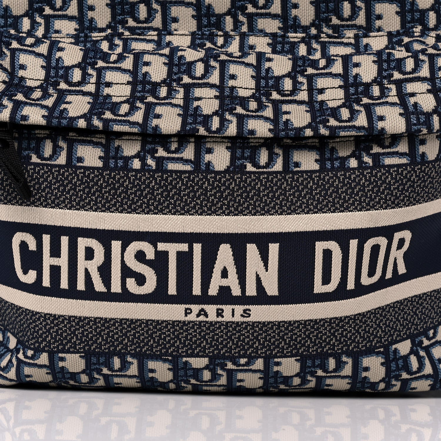 Christian Dior Oblique Diortravel Backpack Blue 6 of 9