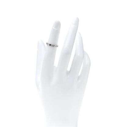 Cartier 18K White Gold Diamond 2.6mm LOVE Paved Band Ring 47 4 2 of 6
