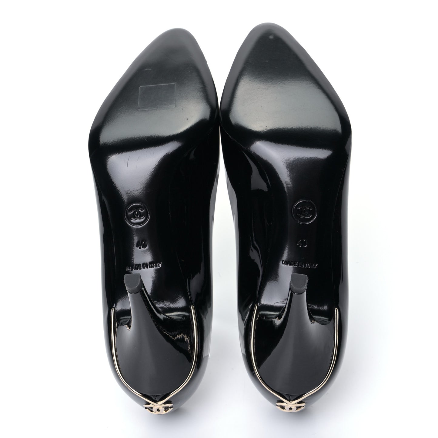 Patent Cap Toe CC Pumps 40 Black