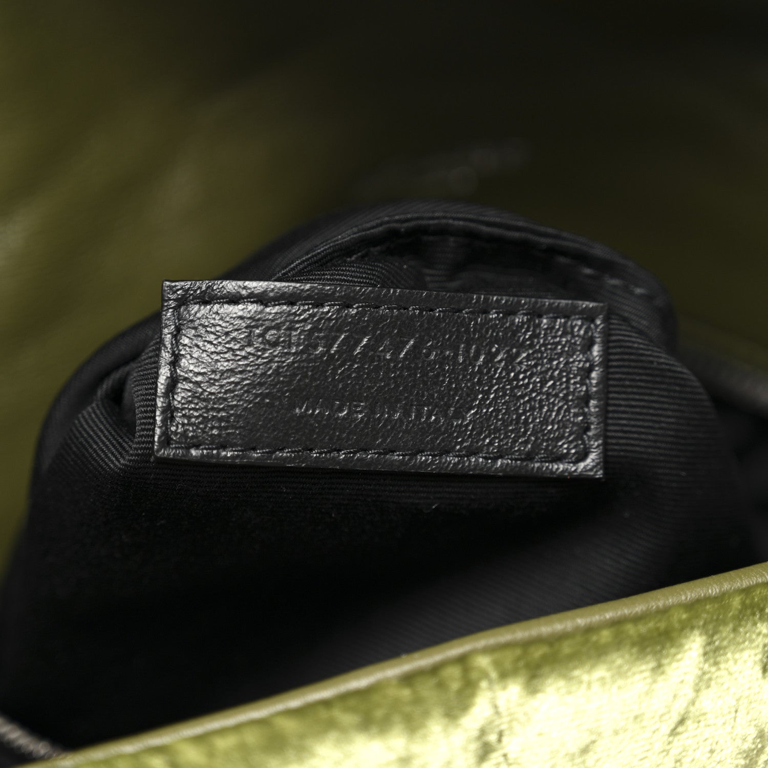 Saint Laurent Crushed Velvet Quilted Small Loulou Puffer Monogram Chain Satchel Green 8 of 11