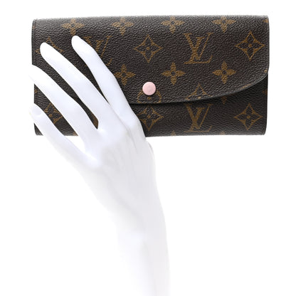 Louis Vuitton Monogram Emilie Wallet Rose Ballerine 2 of 8