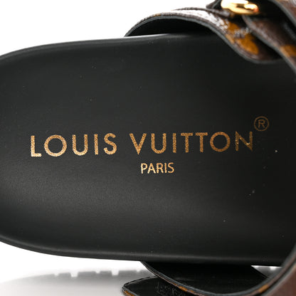 Louis Vuitton Monogram Bom Dia Mule Sandals 39.5 Black 7 of 9
