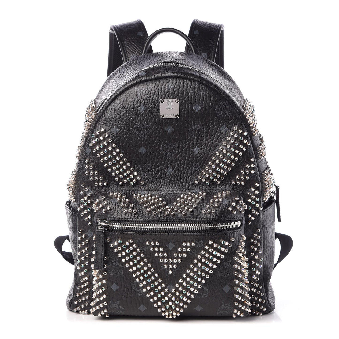 Visetos Studded Small Crystal Backpack Black