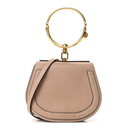 Chloe Calfskin Suede Small Nile Bracelet Bag Biscotti Beige 1 of 9