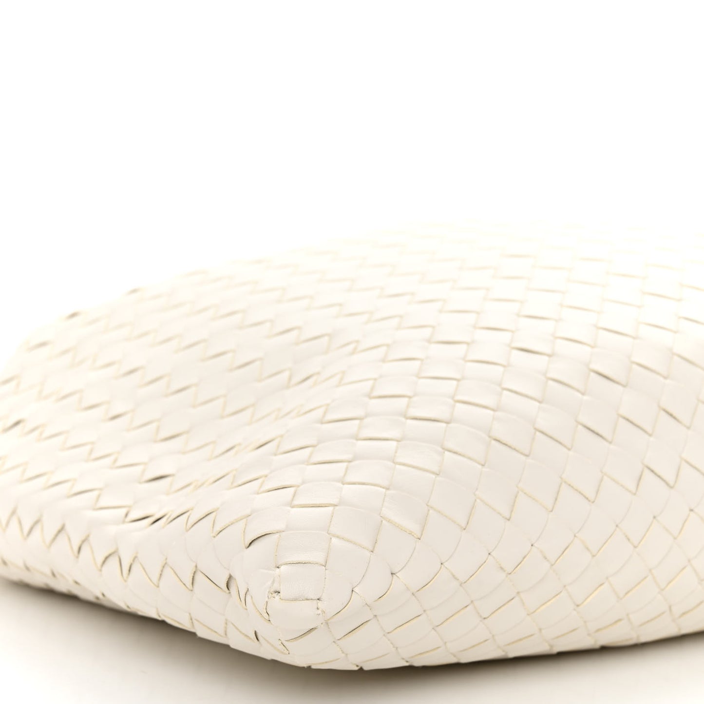 Calfskin Intrecciato Large Hop White