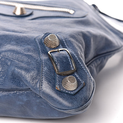 Balenciaga Chevre Giant 21 Silver Hardware Besace Hobo Bleu Jean 16 of 18