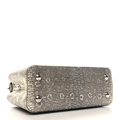 Louis Vuitton Lizard Mini Capucines Argento 4 of 9