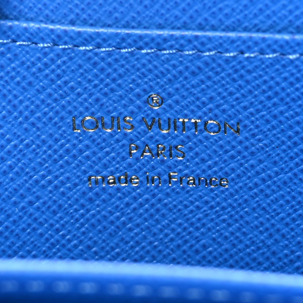 Louis Vuitton Damier Ebene 2019 Christmas Animation Zippy Coin Purse Blue 6 of 7