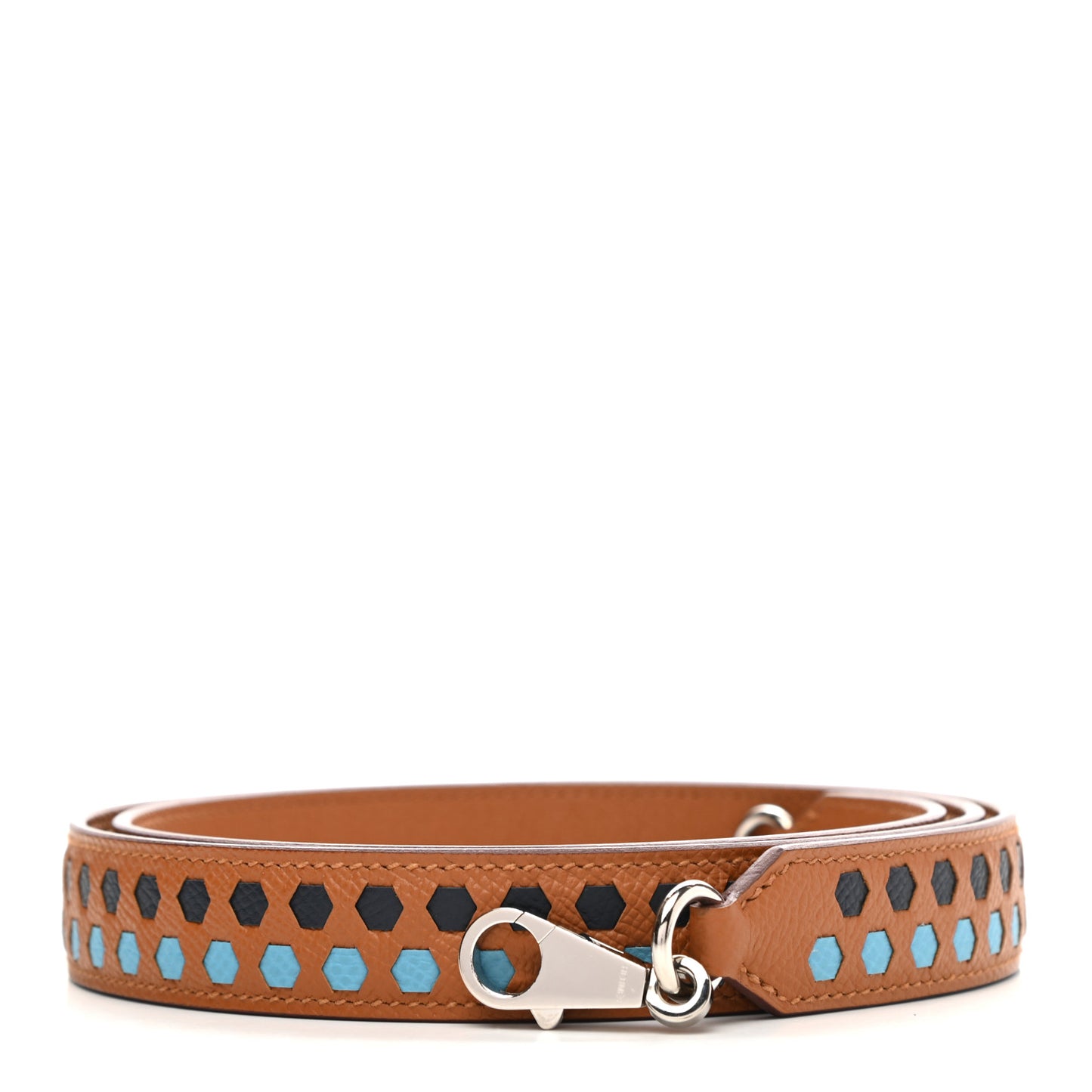 Epsom 25mm Hexagone Tressage Shoulder Strap Gold