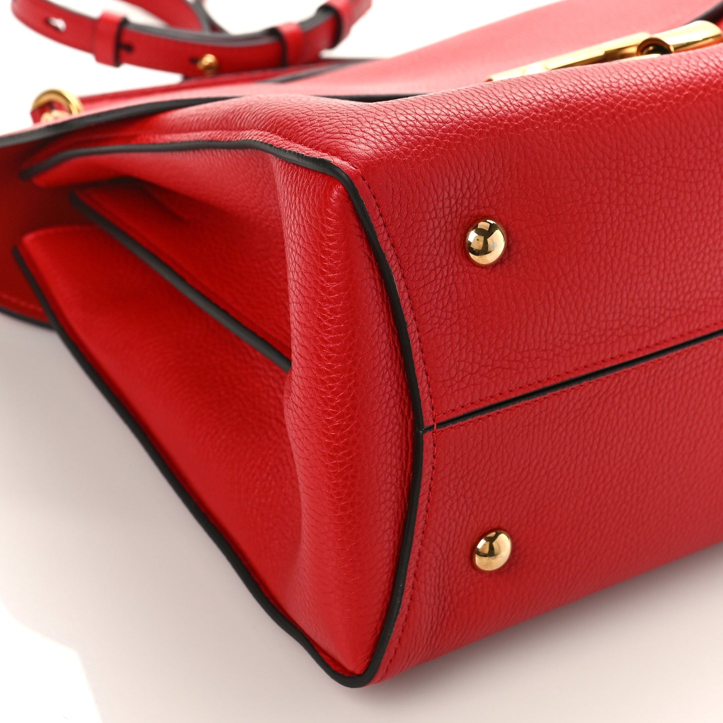 Calfskin Medium Margot Top Handle Satchel Lipstick
