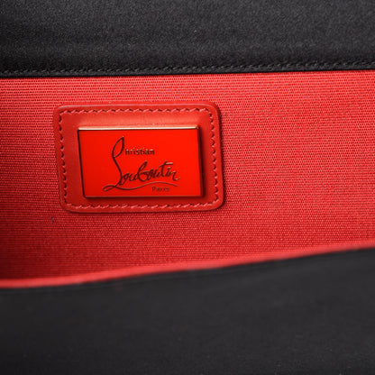 Christian Louboutin Satin Strass Alice Clutch Black 6 of 9