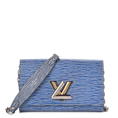 Louis Vuitton Epi Twist Chain Wallet Denim Light 1 of 10