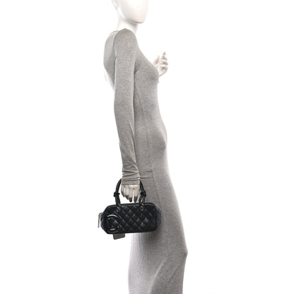 Chanel Calfskin Quilted Small Cambon Bowler Black 2 of 11