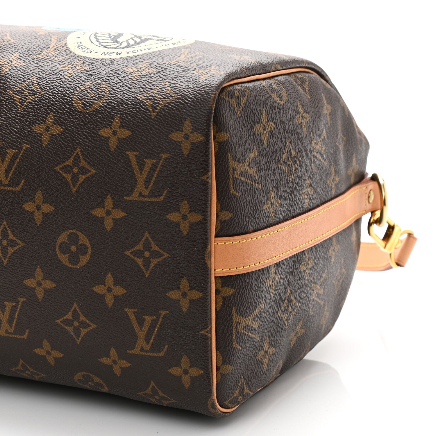 Louis Vuitton Monogram World Tour Speedy Bandouliere 30 10 of 15