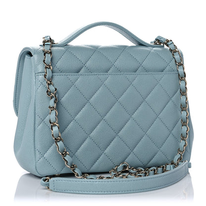 Chanel Caviar Quilted Small Business Affinity Flap Light Blue 3 of 11