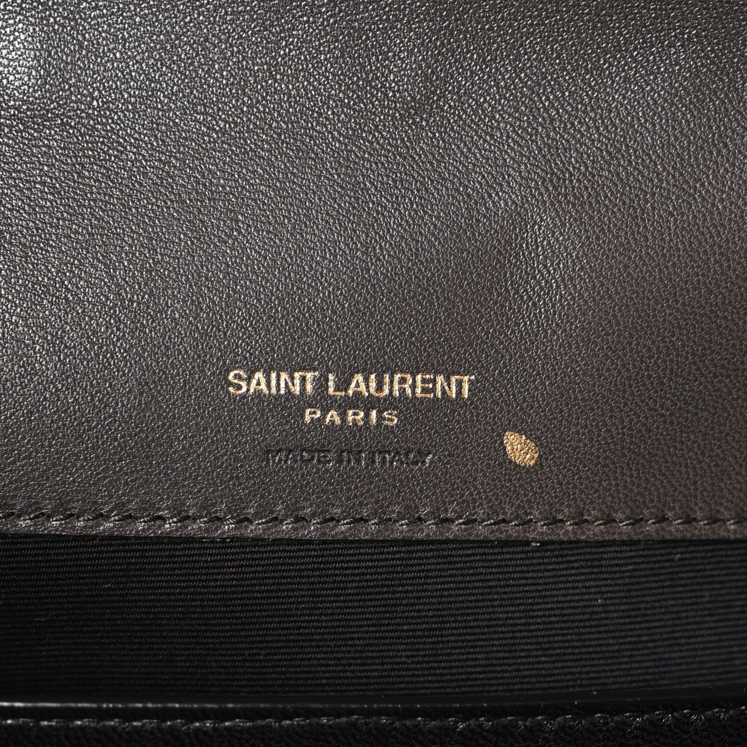 Saint Laurent Lambskin Matelasse Chevron Medium LouLou  Dark Strong Moss 7 of 11