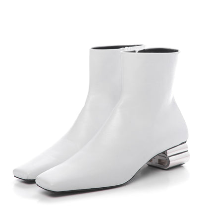 Balenciaga Sheepskin Typo Ankle Booties 36.5 White 3 of 11