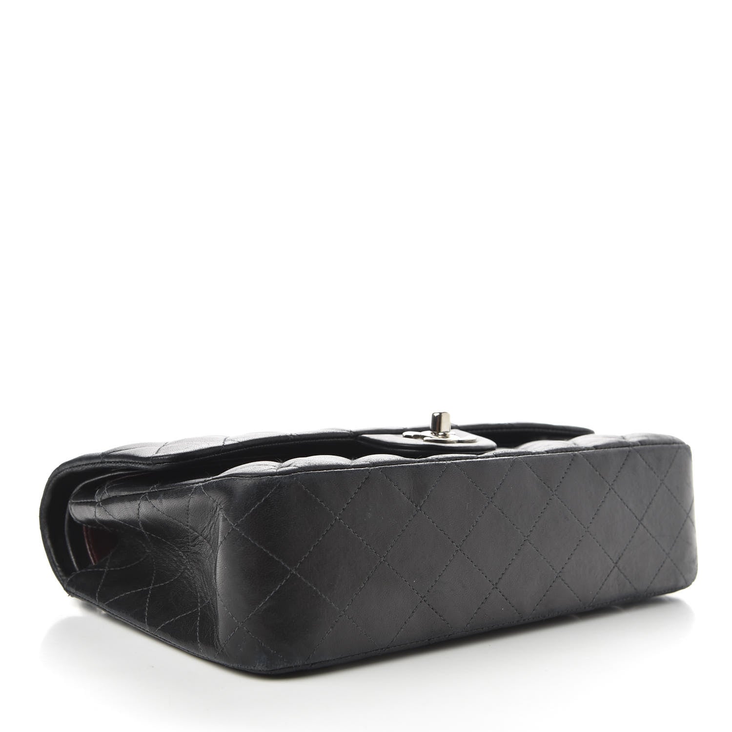 Chanel Lambskin Quilted Medium Double Flap Black 4 of 10