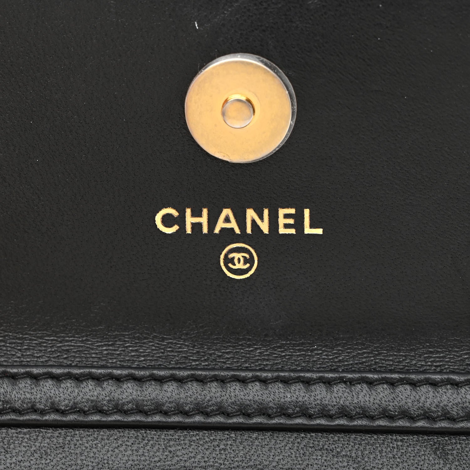 Chanel Lambskin Quilted Pearl Crush Clutch With Chain Black 6 of 12