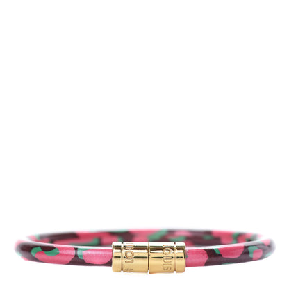 Louis Vuitton Leopard Keep It Bracelet 17 Rouge Fauviste 1 of 4