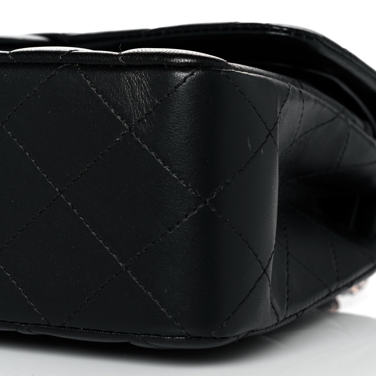 Chanel Lambskin Quilted Small Double Flap Black 7 of 8