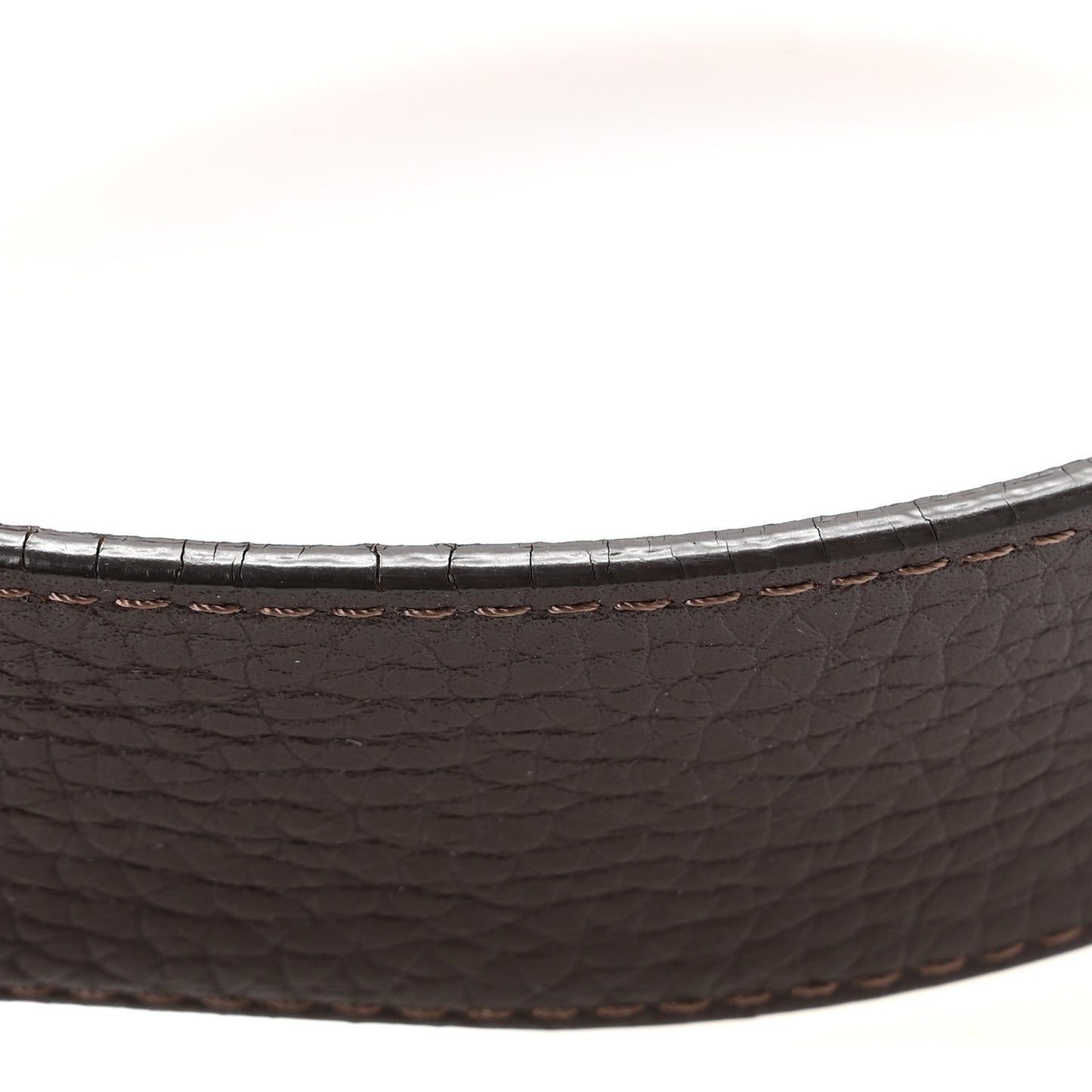 Taurillon Calfskin 30mm LV Initiales Reversible Belt 95 38 Brown Dark Brown