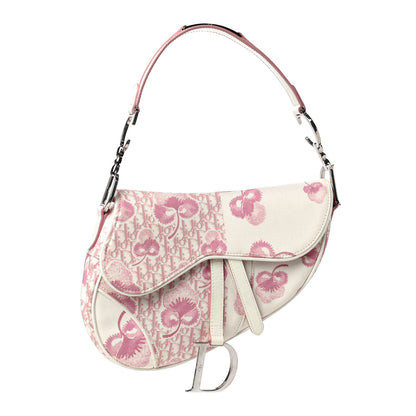 Christian Dior Monogram Floral Saddle Bag Pink 1 of 18