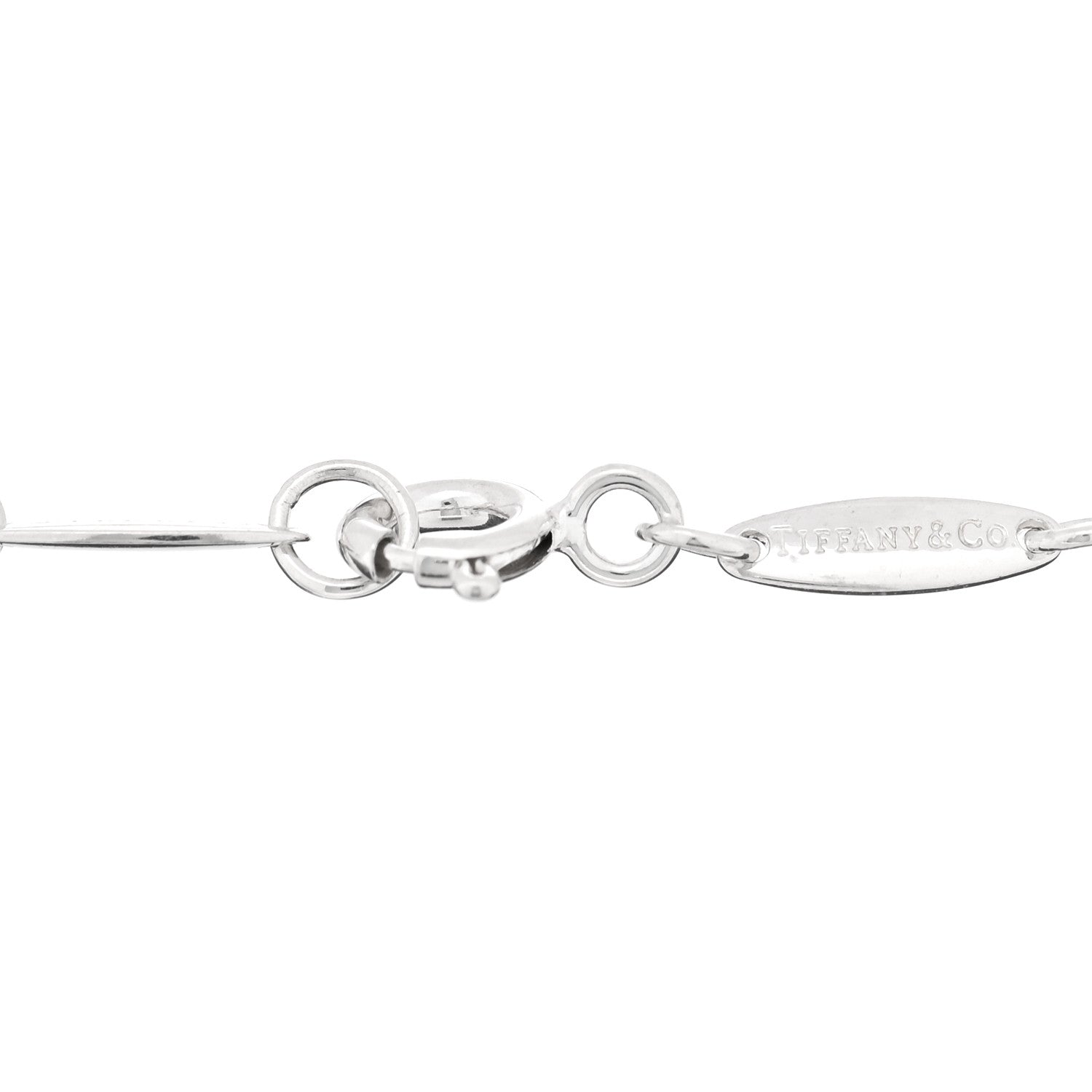 Tiffany Sterling Silver Elsa Peretti Open Heart Charm Bracelet 3 of 4