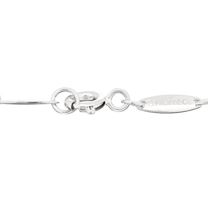 Tiffany Sterling Silver Elsa Peretti Open Heart Charm Bracelet 3 of 4