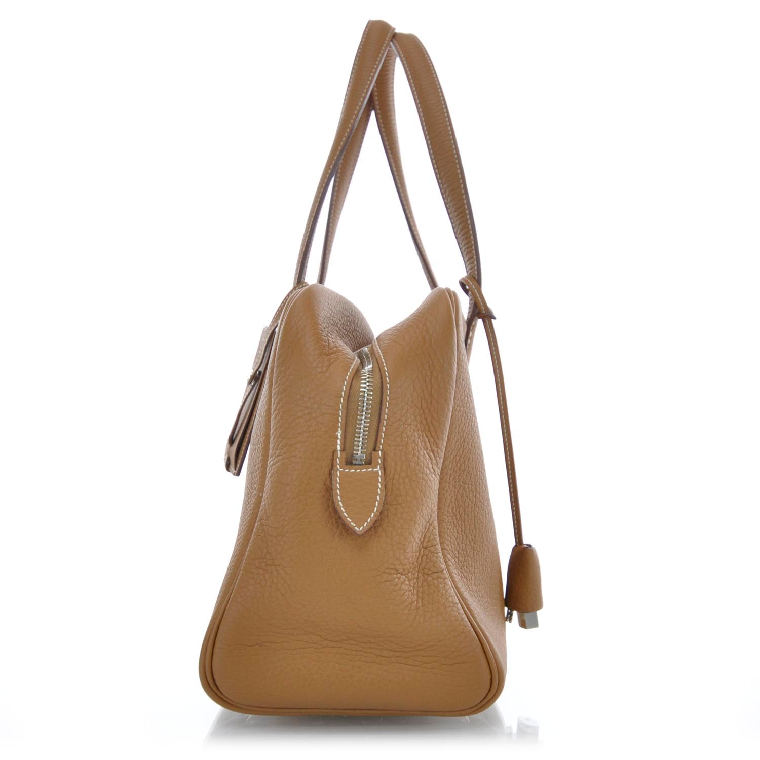 Hermes Taurillon Clemence Victoria 35 Gold 4 of 9