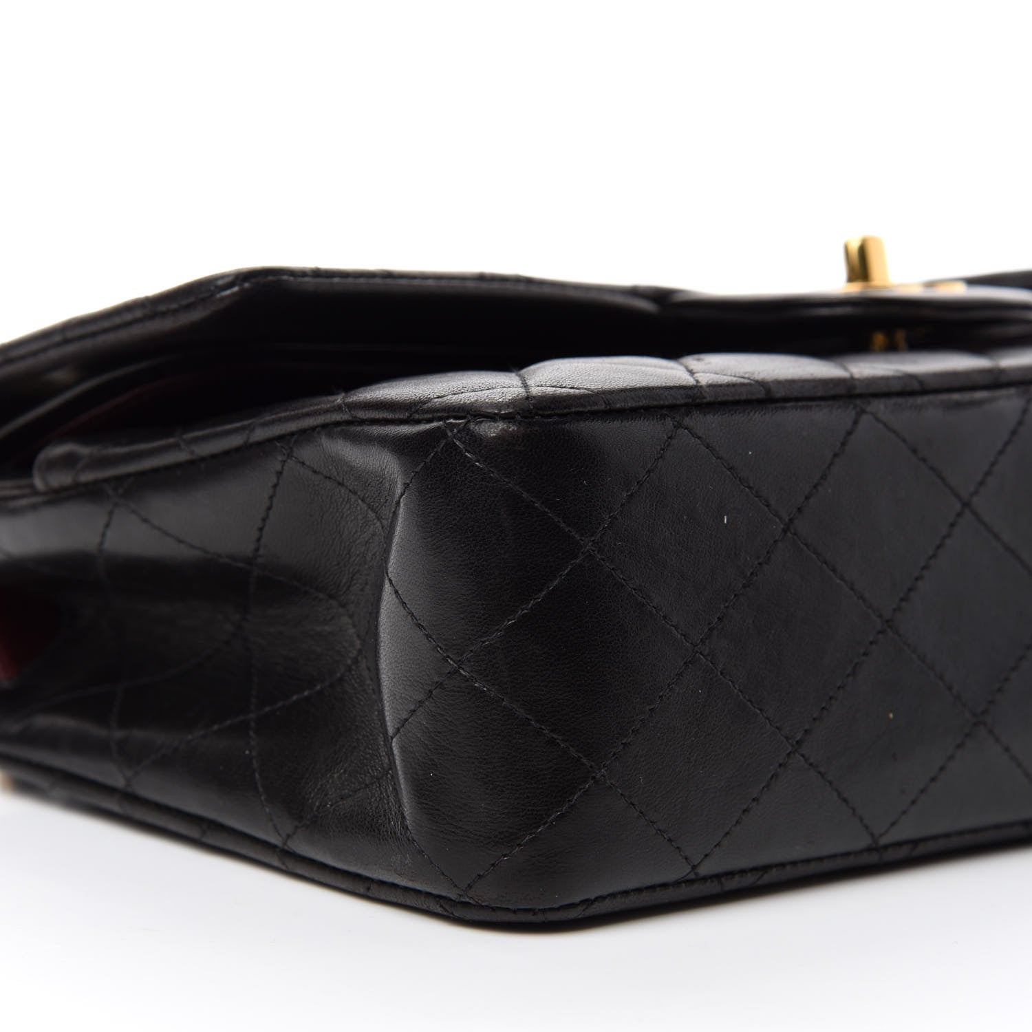 Chanel Lambskin Quilted Medium Double Flap Black 6 of 14