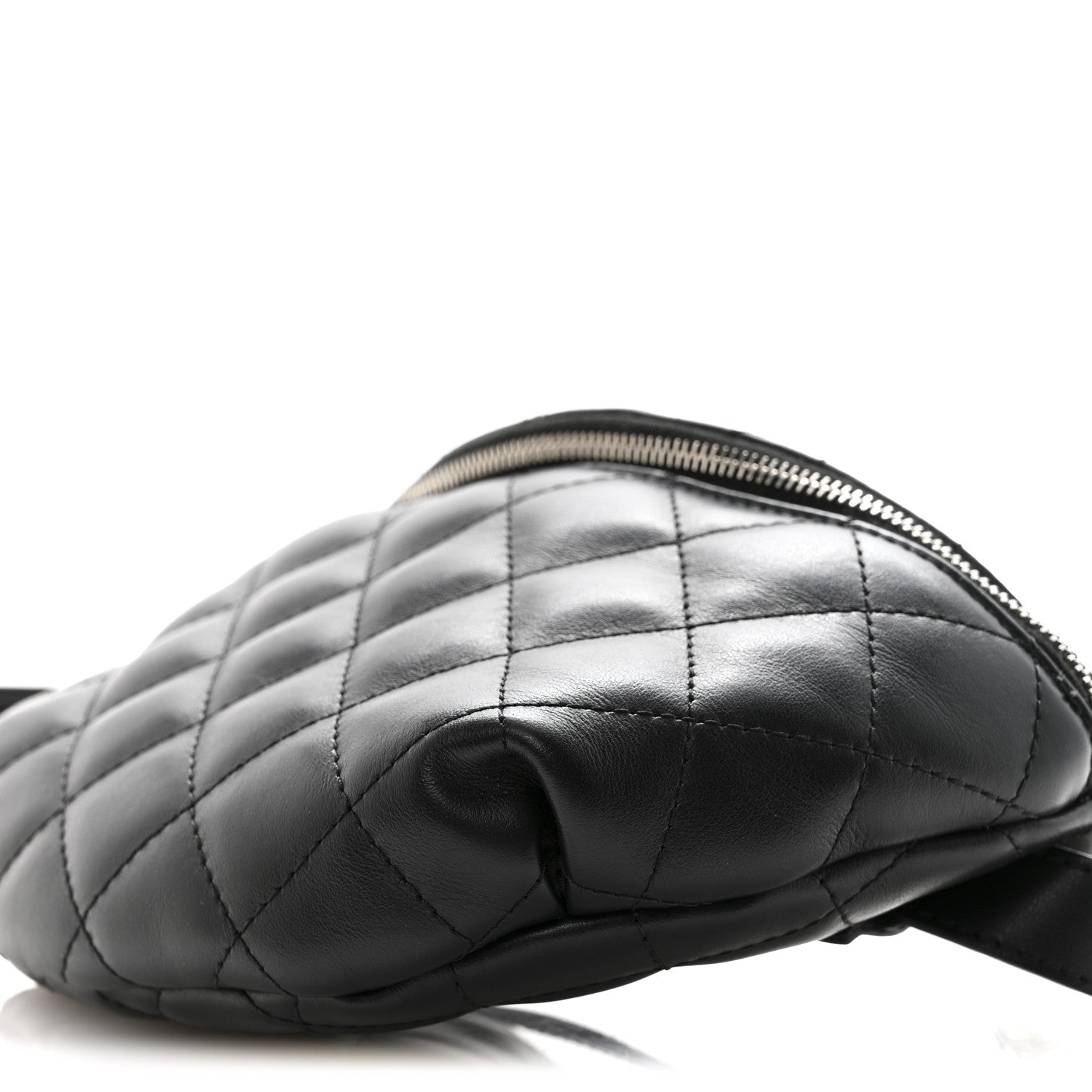 Chanel Calfskin Quilted Waist Belt Bag Black 11 of 15