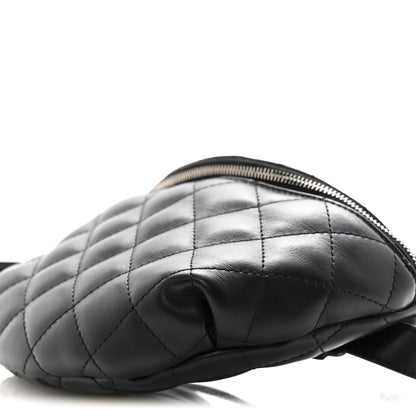 Chanel Calfskin Quilted Waist Belt Bag Black 11 of 15