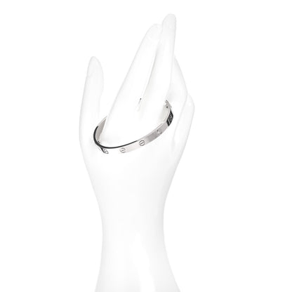 Cartier 18K White Gold LOVE Bracelet 17 2 of 6