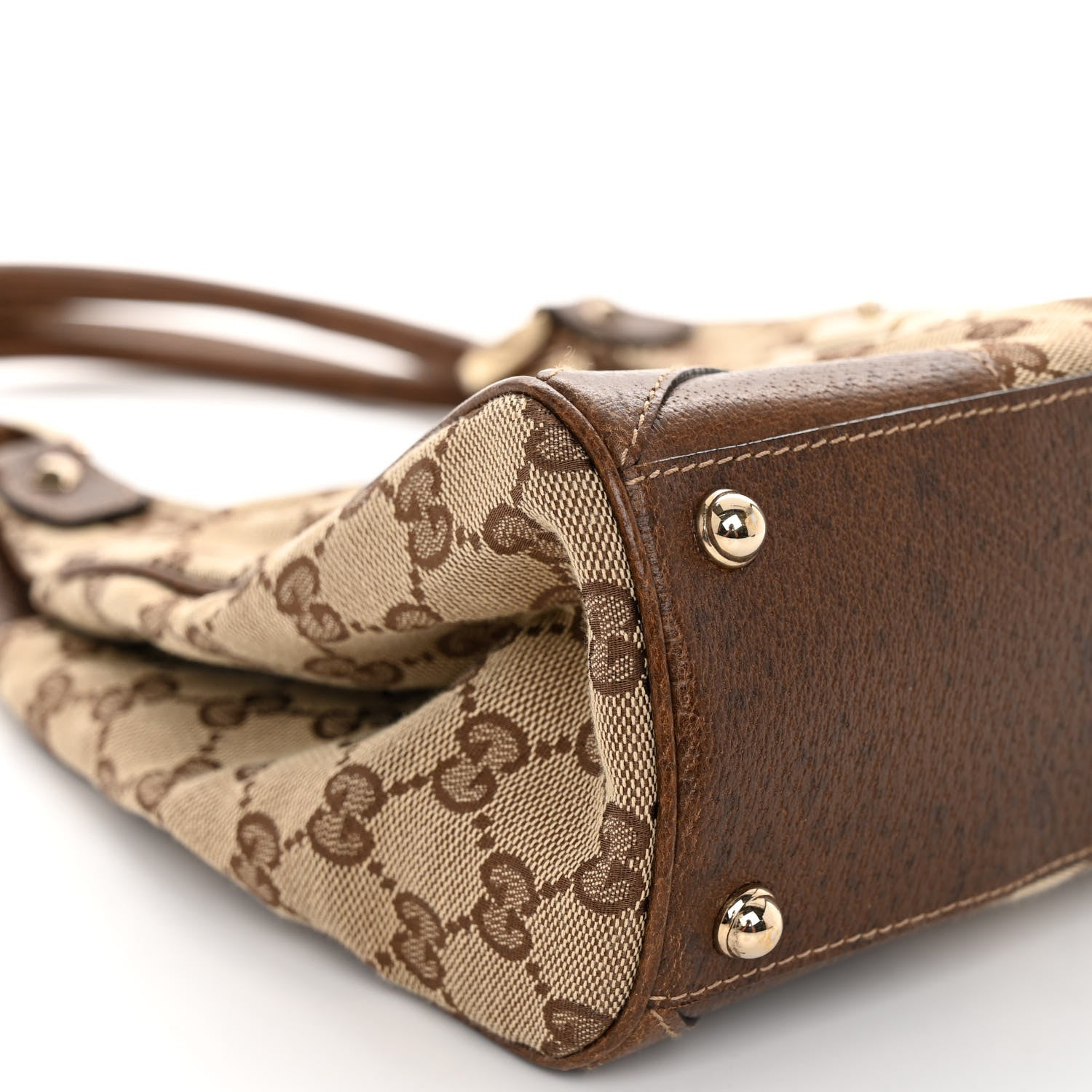 Gucci Monogram Calfskin Large Bardot Shoulder Bag Brown 14 of 17