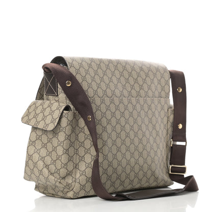 Gucci GG Plus Monogram Messenger Diaper Bag Dark Brown 4 of 12