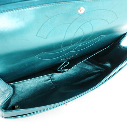 Chanel Metallic Calfskin Quilted 2.55 Reissue 227 Flap Turquoise 5 of 10