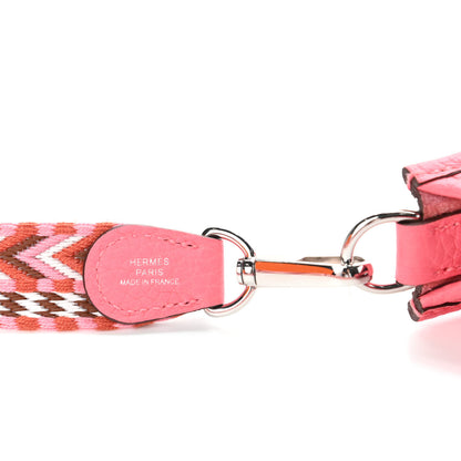 Hermes Taurillon Clemence Allegro Evelyne TPM Rose Azalee Rose Confetti 6 of 11