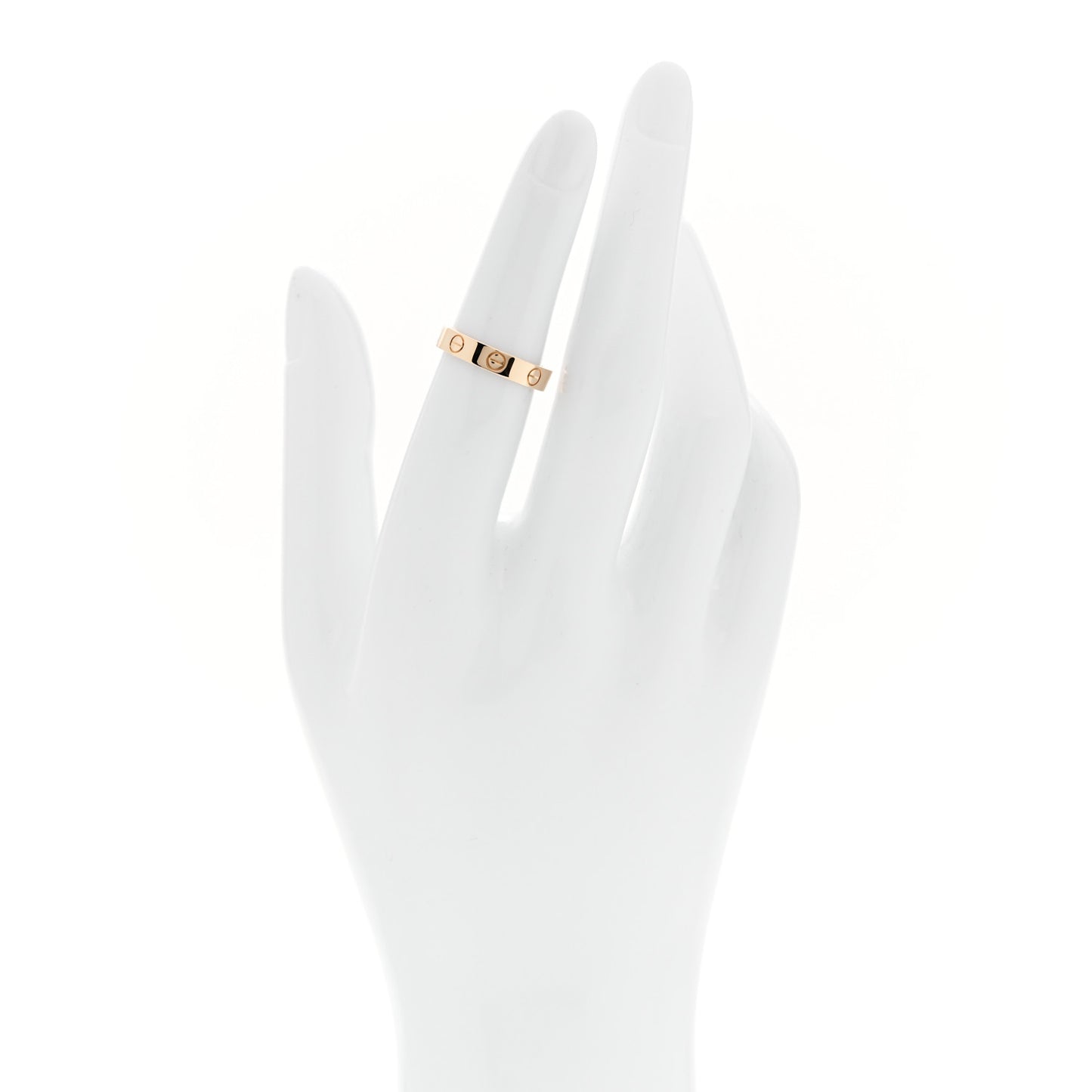 18K Yellow Gold 3.5mm LOVE Wedding Band Ring 50 5.25