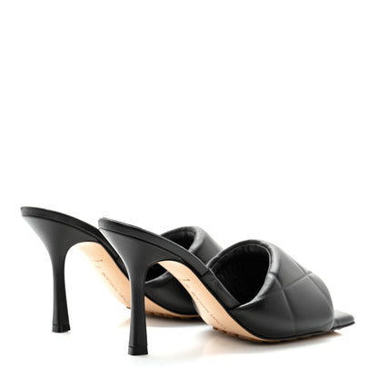 Bottega Veneta Nappa Quilted Rubber Lido Mule Sandals 39 Black 4 of 8