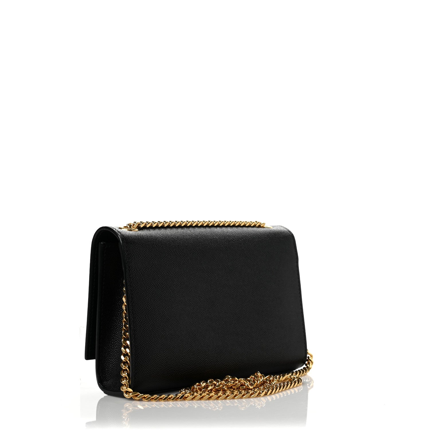 Saint Laurent Grain De Poudre Small Monogram Kate Satchel Black 2 of 7
