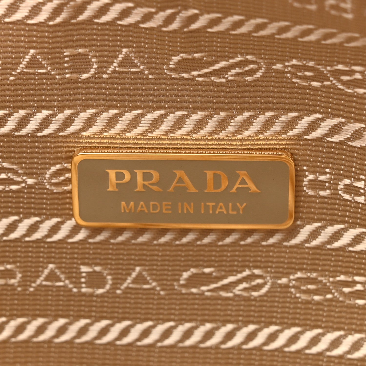 Prada Saffiano Lux Triangle Shoulder Bag Platino 6 of 9