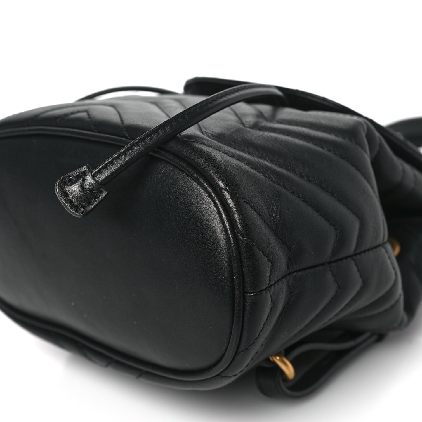 Calfskin Matelasse GG Marmont Flap Backpack Black