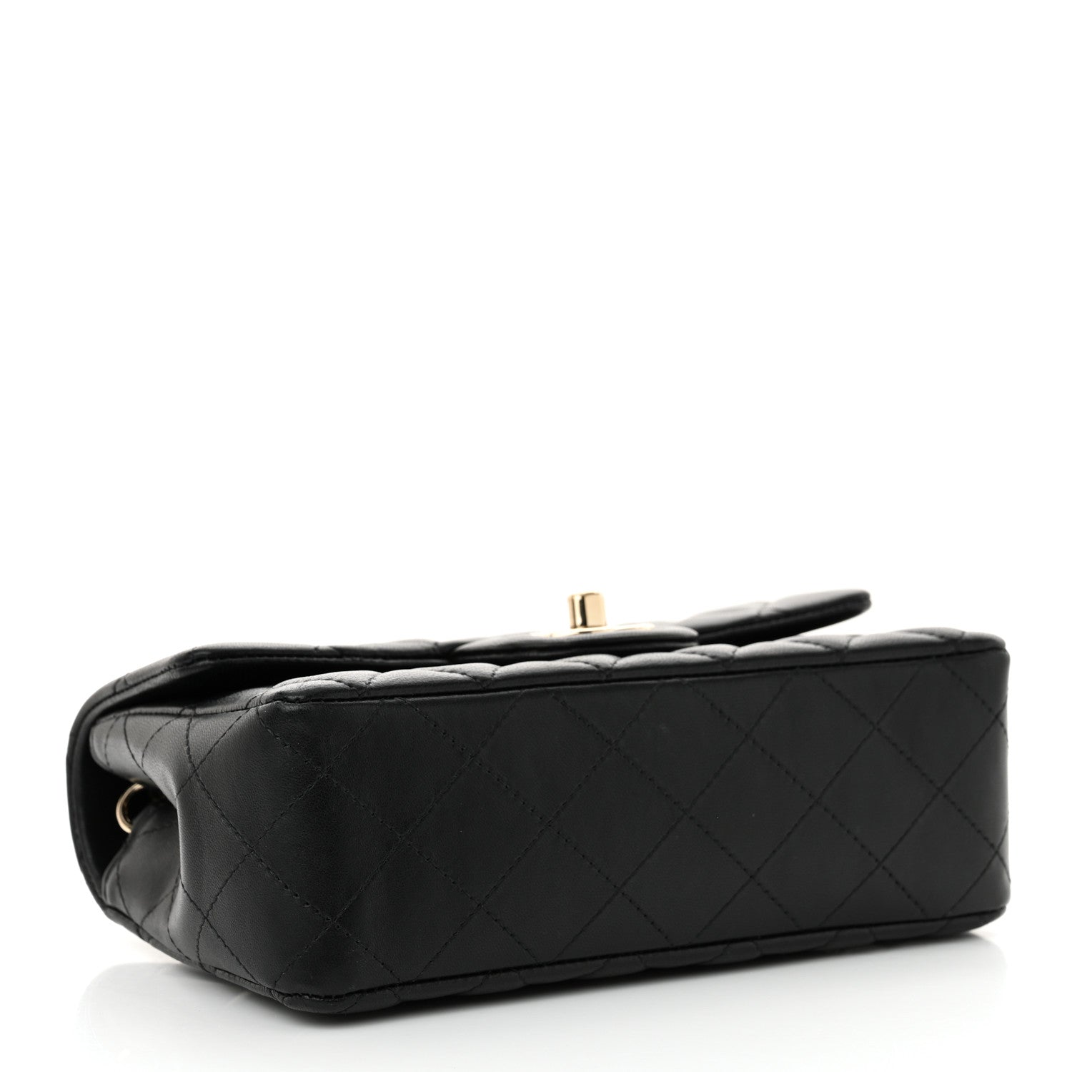 Chanel Lambskin Quilted Mini Rectangular Flap Black 4 of 11