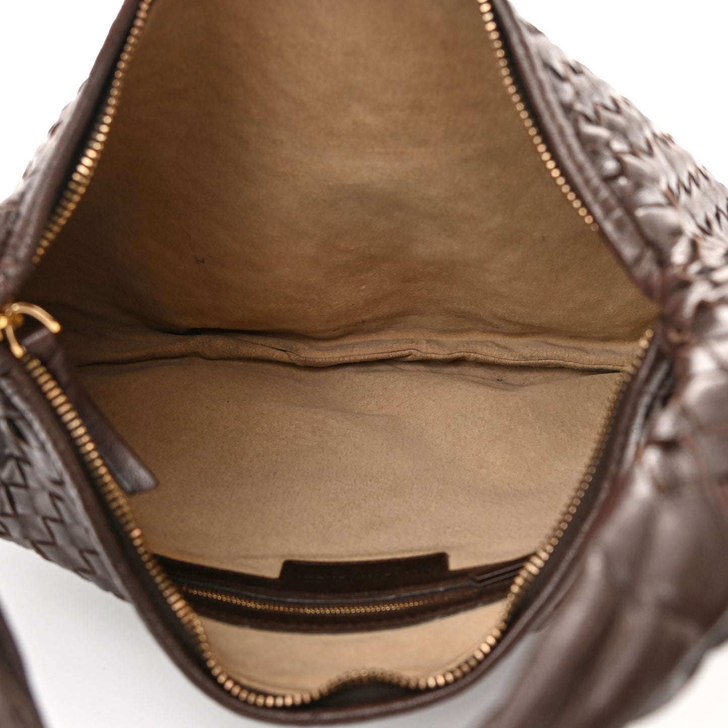 Nappa Intrecciato Medium Veneta Hobo Ebano