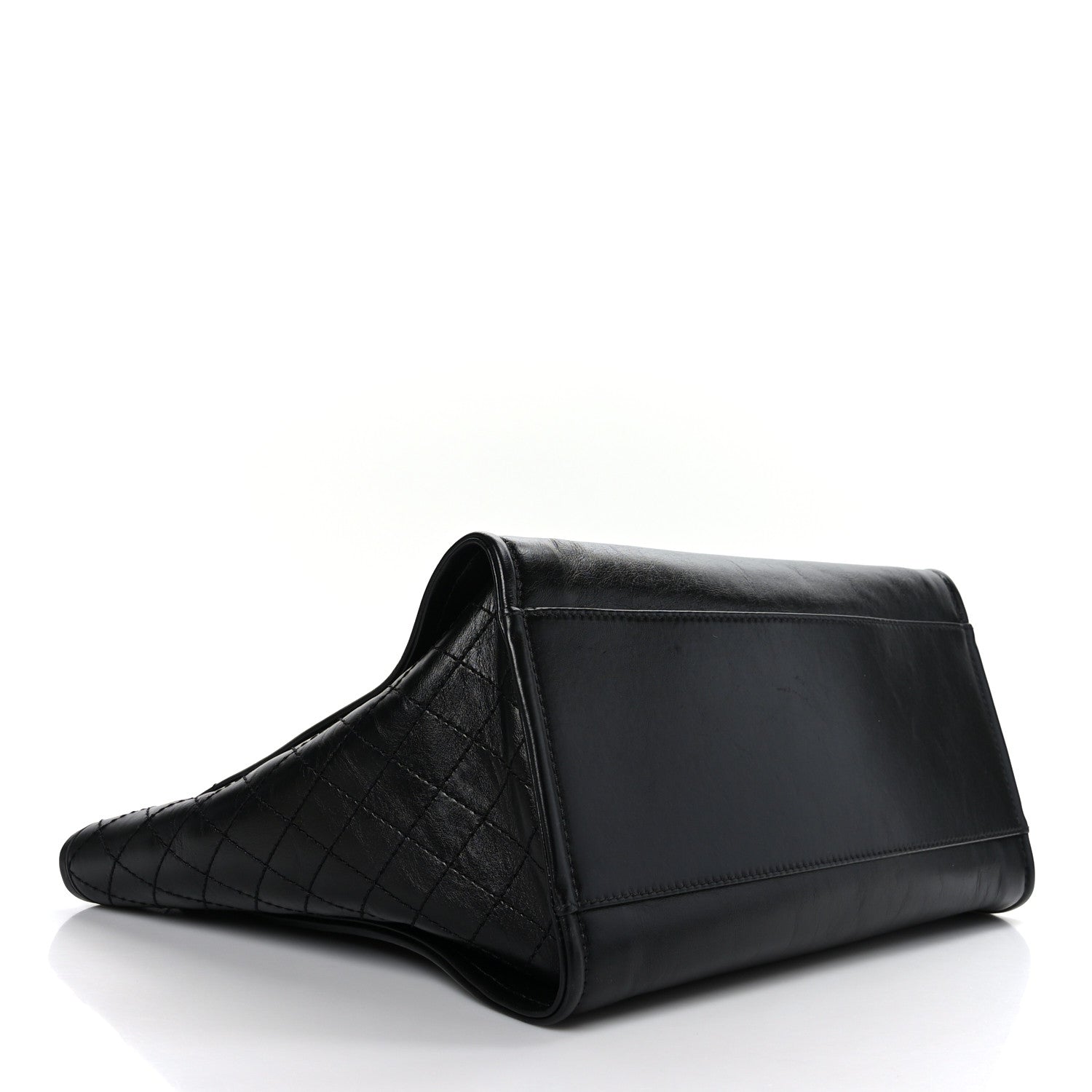 Chanel Aged Calfskin Medium Charms Deauville Tote Black 4 of 9