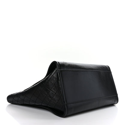 Chanel Aged Calfskin Medium Charms Deauville Tote Black 4 of 9