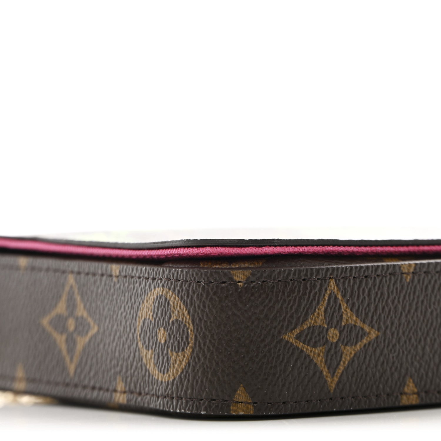 Louis Vuitton Monogram 2021 Christmas Animation Hollywood Pochette Felicie Chain Wallet Fuchsia 11 of 14