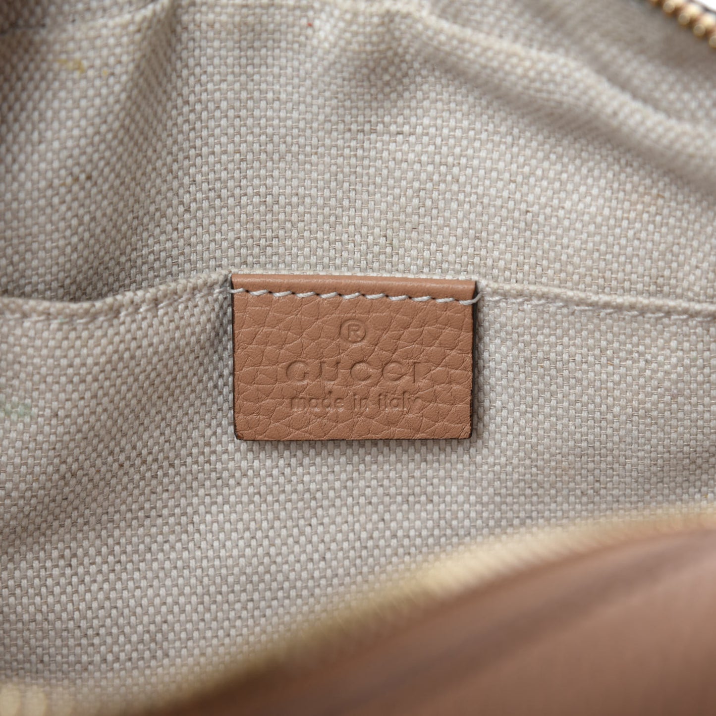 Pebbled Calfskin Small Soho Disco Bag Camelia